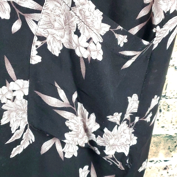 Spiritual Gangster | Gypsy Boho Cottagecore Maya Black Floral Kimono Duster - Picture 6 of 11